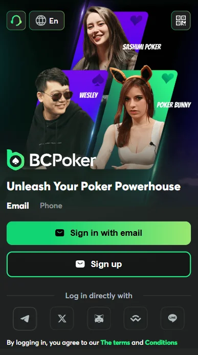 BCPoker mobile app